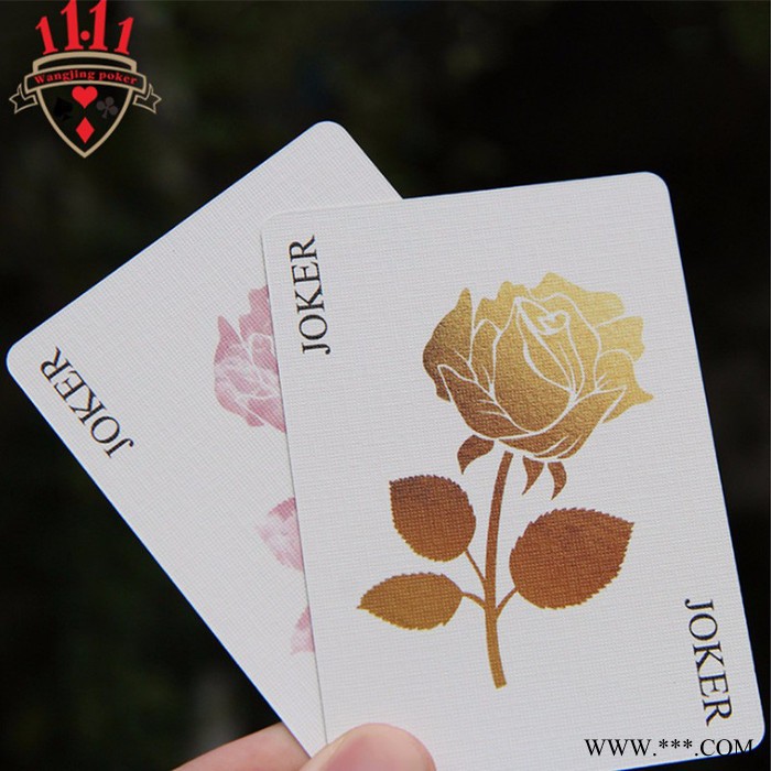 进口黑芯纸烫玫瑰金神秘花园扑克牌现货广告小礼品定制图3