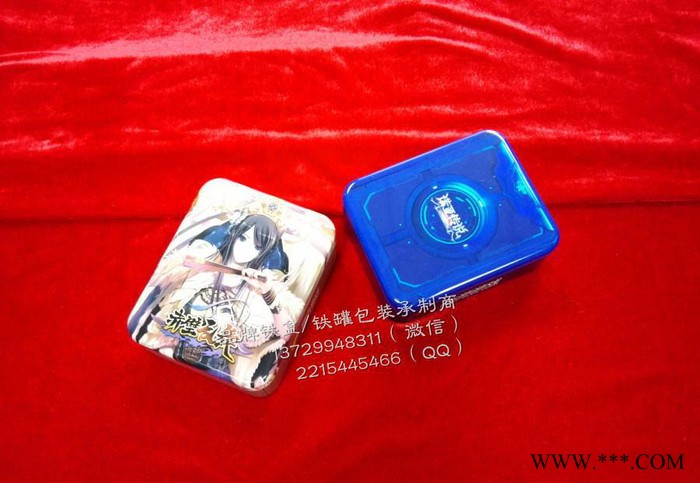 腾讯游戏卡片包装铁盒 游戏金卡包装铁罐 扑克牌铁盒包装 扑克图2