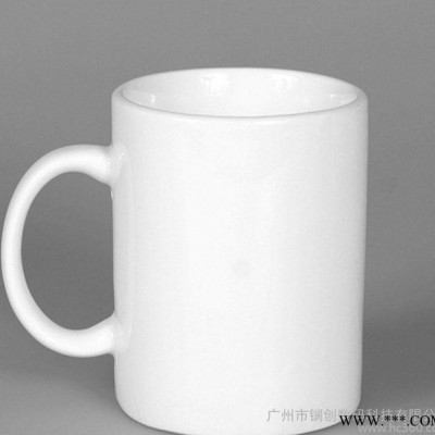 白杯子陶瓷马克杯 纯白 热转印空白广告杯子 白杯子 直销
