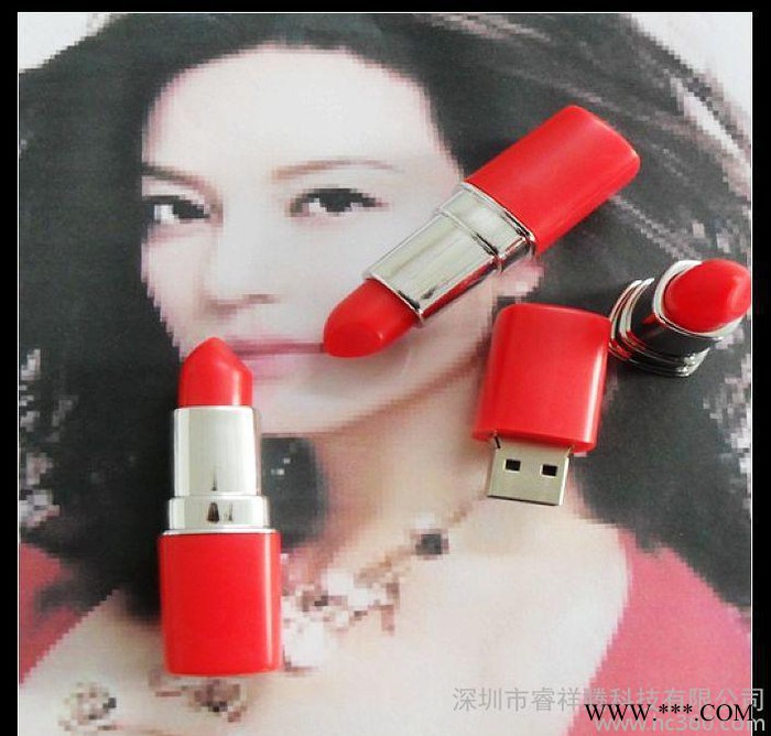 美容护肤礼品U盘 精美时尚创意口红U盘 女士专用唇膏U盘图3