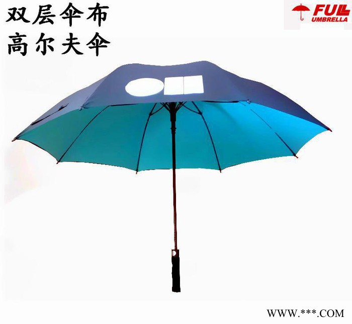定制双层高尔夫伞直杆广告伞自动商务雨伞定做LOGO图2