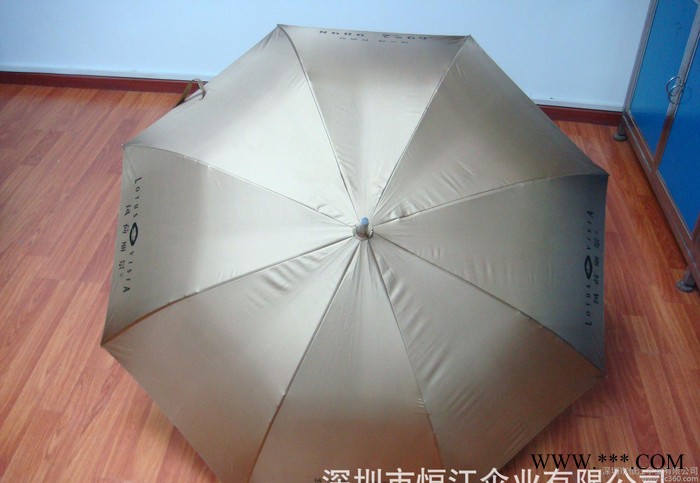 恒江伞业 订做 HJ-006 高品质广告伞大拉簧金胶布高尔夫伞