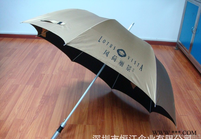 恒江伞业 订做 HJ-006 高品质广告伞大拉簧金胶布高尔夫伞图3