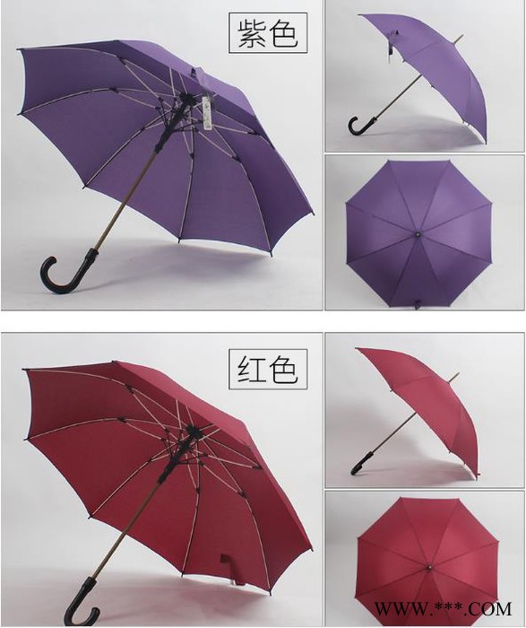 文竹**直杆伞雨伞八骨烤漆加粗中棒商务伞定制广告伞1100图7