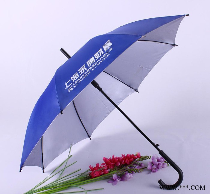 定做直杆广告伞促销礼品雨伞可定制LOGO弯柄广告礼品伞图3