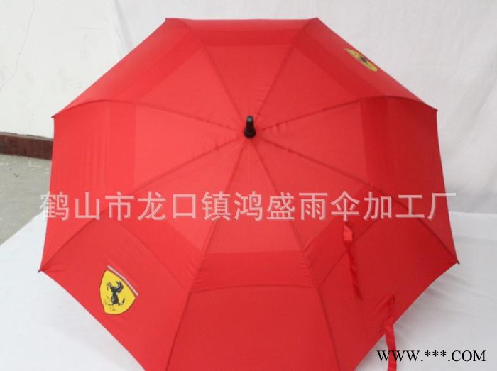 直销 双层 高尔夫伞  创意雨伞 订做logo 户外广告伞图2