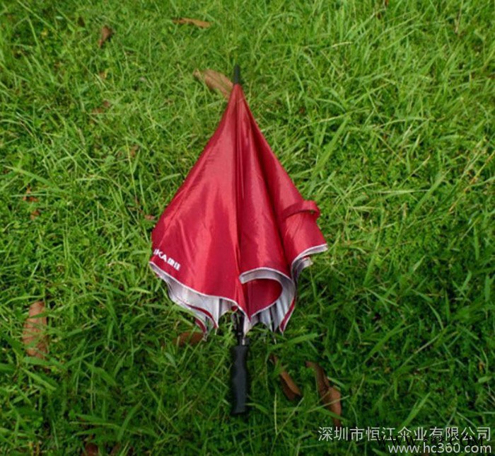 直销HJ8707广告伞纤维骨直杆伞图3