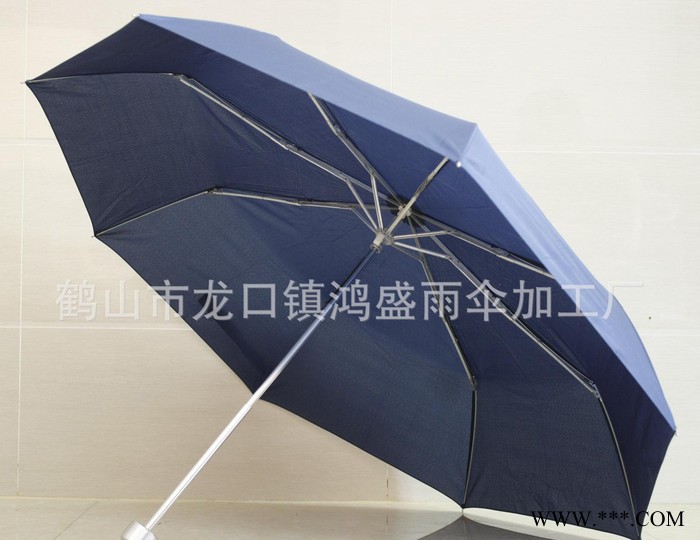 广告雨伞外贸三折黑胶遮阳伞防紫外线商务伞 定制广告伞图3