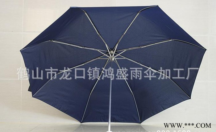广告雨伞外贸三折黑胶遮阳伞防紫外线商务伞 定制广告伞图2
