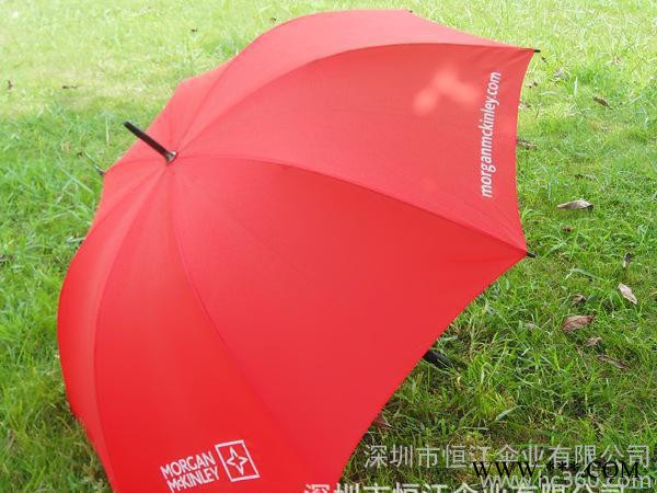 雨伞订制 HJ-0067 全纤维手动防风高尔夫伞 商务广告伞图3