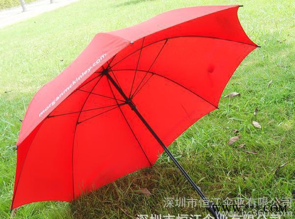 雨伞订制 HJ-0067 全纤维手动防风高尔夫伞 商务广告伞图2