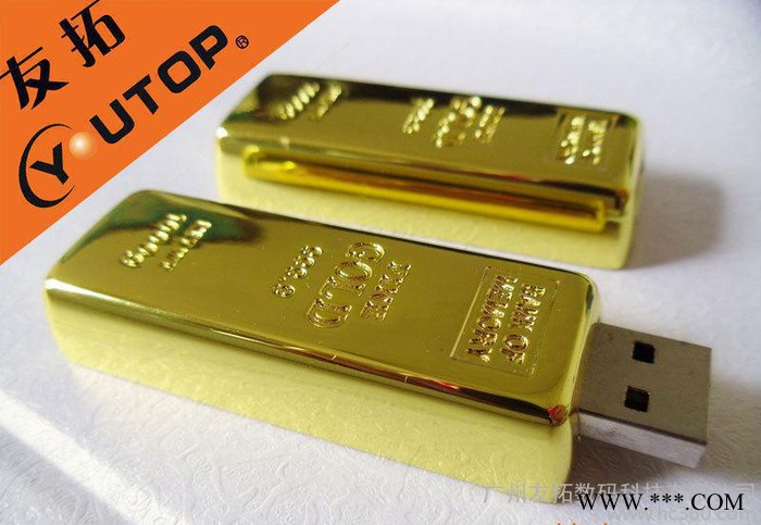 让人无法抵挡的金条U盘，新奇特U盘， 礼品U盘，U盘加工，定制图1