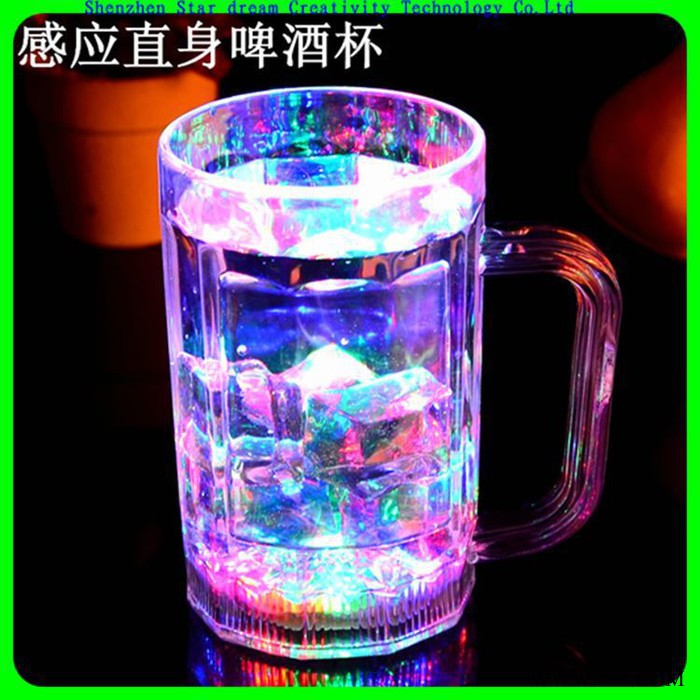 发光杯通过加水可以感应发出七彩LED光的杯子图3