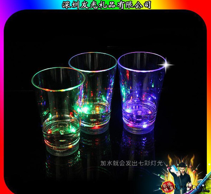 红酒杯创意个性杯子骷髅啤酒杯 鬼头白酒杯威士忌 感应发光杯子图1
