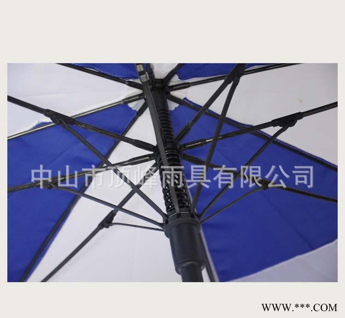 雨伞  30寸直杆玻纤创意双层高尔夫广告伞可印刷LOGO图1