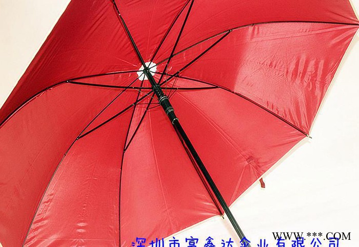 直销23寸直杆伞三指防滑手柄素色布广告伞 晴雨两用礼品伞图2
