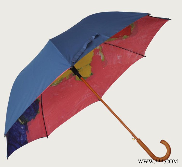雨伞30寸双层手开防风纤维骨高尔夫伞 广告伞定制 雨伞定制图2