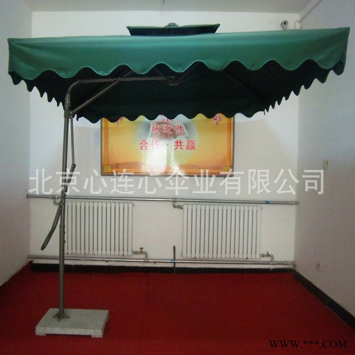 单边扳手伞 双层休闲太阳伞 欧式方形广告伞 米兰伞图3