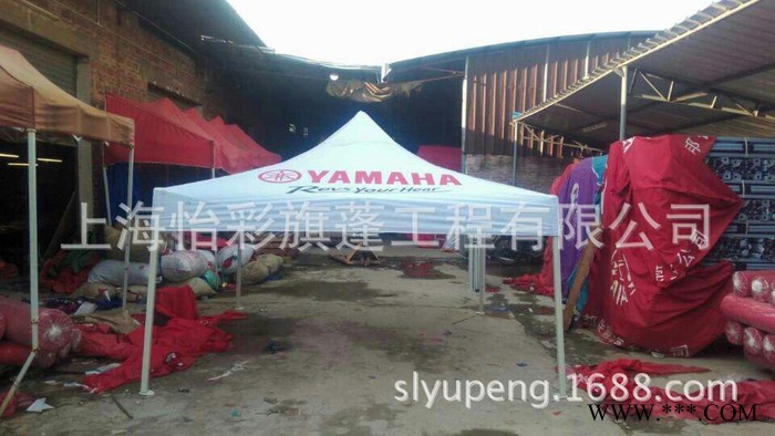 供应怡彩岗亭雨蓬膜结构车棚展览帐篷广告伞法式雨篷图2