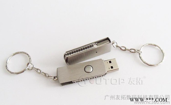广州U盘-8g不锈钢金属螺纹旋转U盘定做图1