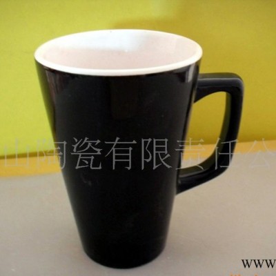 山东淄博黑色釉杯  促销色釉杯 陶瓷色釉杯杯子 陶瓷杯11OZ