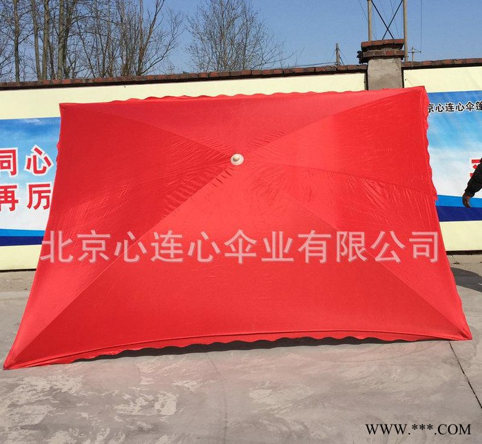 心连心 地摊伞 四片遮阳方伞 方形铁管广告伞  售货伞图2