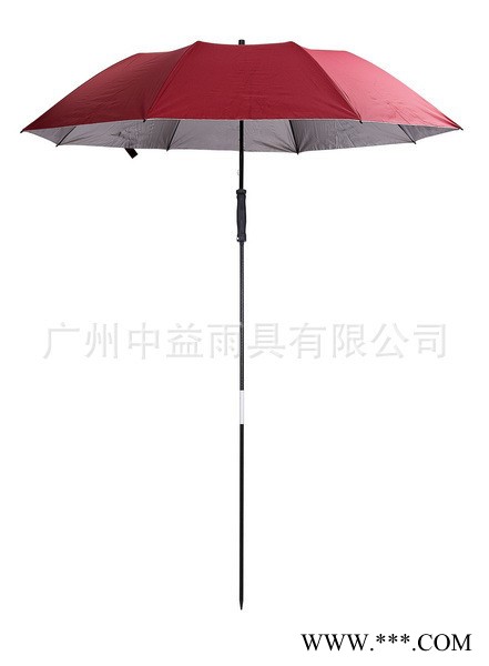 钓鱼伞供应中益户外钓鱼伞厂家批发 超大全纤维PG银胶钓鱼伞 广告伞钓鱼伞 晴雨伞  折叠伞 厂家批发雨伞图3