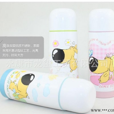 卡通保温杯广告礼品杯子不锈钢真空保温杯一件代发水杯子**