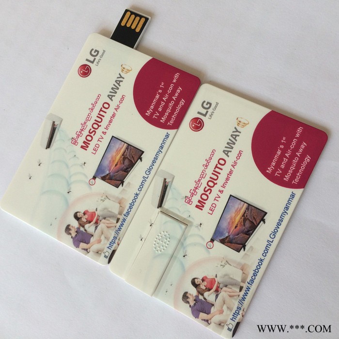 OEM定做XHU06侧开口推拉平面卡片U盘，名片优盘，USB CARD图7