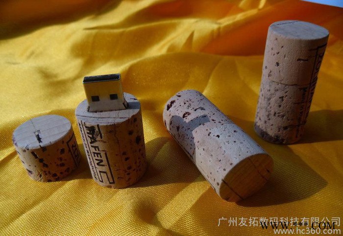 厂家** 新款红酒瓶塞软木u盘 小容量礼品u盘图3