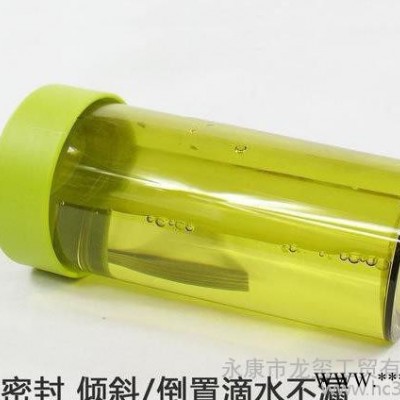 茶杯水杯防漏密封随身杯送吊绳订制 创意塑料杯杯子混批