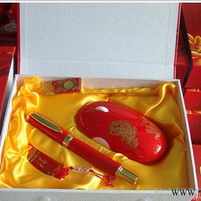 2014年新款祥如意中国红瓷套装 商务办公U盘 款式礼品U盘