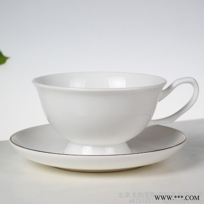 龙玺 厂家直供英式 轻薄骨瓷咖啡杯定做 杯子加印画面 描金 高温环保图2