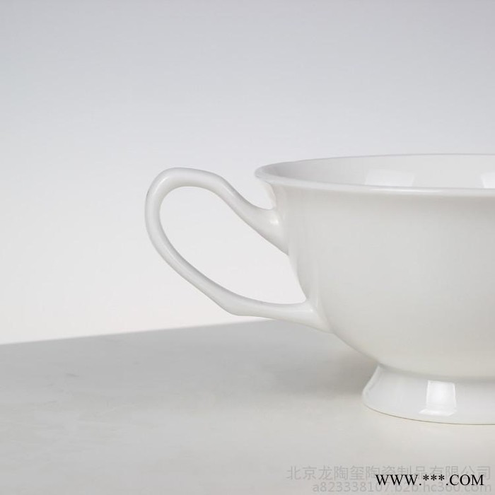 龙玺 厂家直供英式 轻薄骨瓷咖啡杯定做 杯子加印画面 描金 高温环保图3