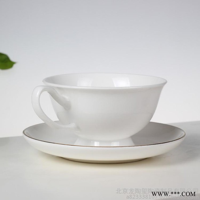 龙玺 厂家直供英式 轻薄骨瓷咖啡杯定做 杯子加印画面 描金 高温环保图6
