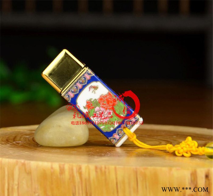 创意青花瓷u盘定制 新奇特广告促销活动商务年会礼品优盘定制图2