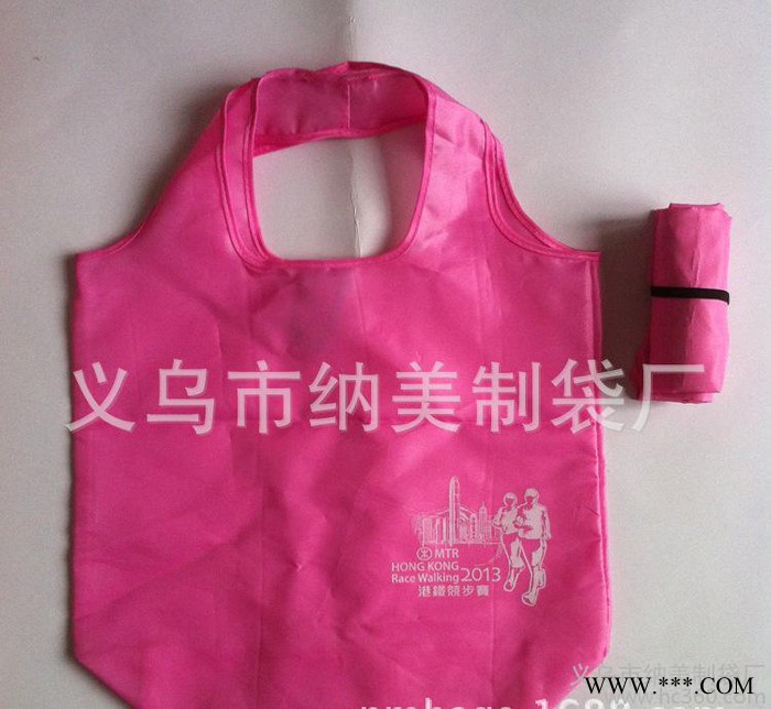 圆筒形环保手提袋定做 弹性捆绑式折叠手提袋 杯子造型手提袋子