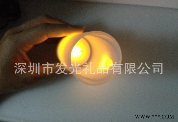 充电led电子蜡烛灯 电子蜡烛灯 led蜡烛 配磨砂塑料杯子图1