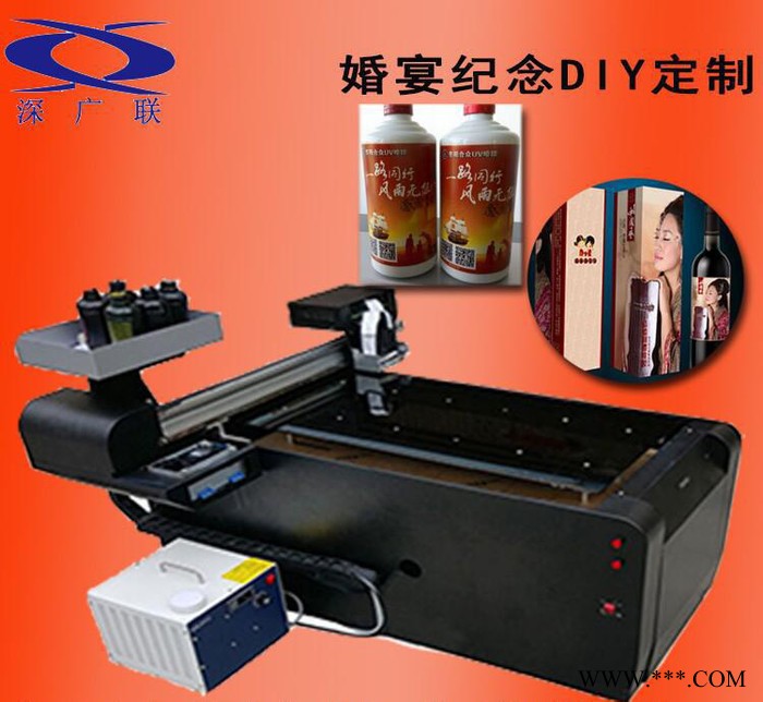 酒瓶 圆柱体 杯子礼盒礼品喷印 平面材质UV打印机打印机图3