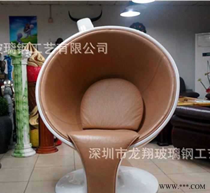 玻璃钢休闲椅 杯子形状休闲椅情调 商场陈美装饰 等候椅摆件图3