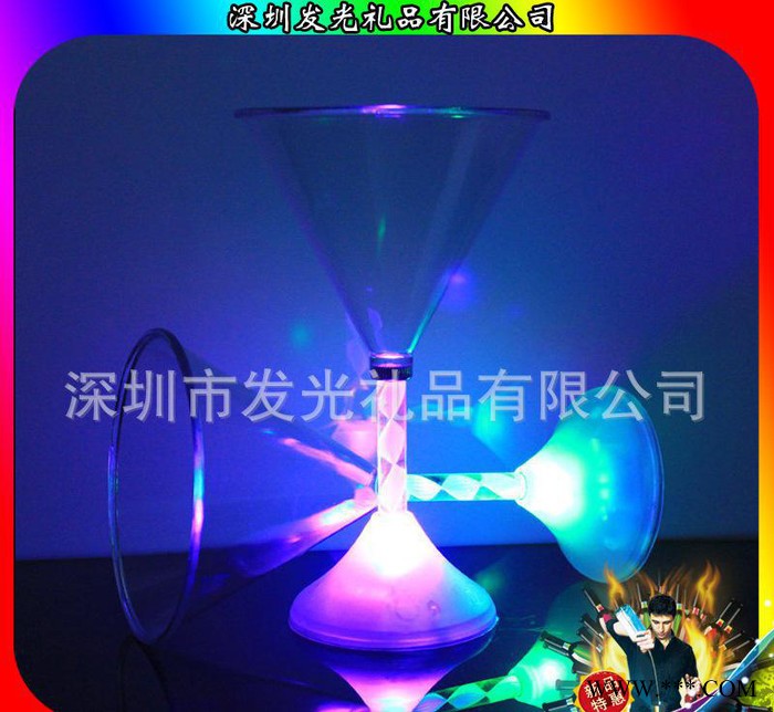 通化葡萄酒广告礼品 创意发光杯子闪光葡萄酒杯LED感应杯图1