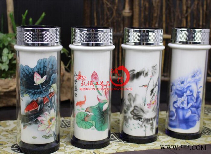 海口市新产品特殊广告礼品陶瓷杯子商务办公纪念礼品套装批发定制logo图1