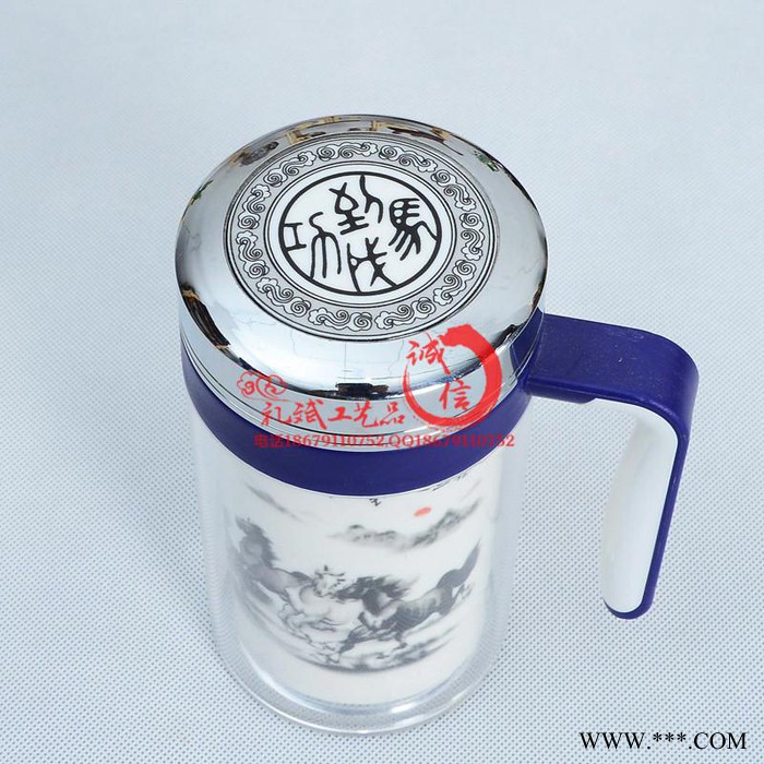 武胜县新奇特特殊广告礼品陶瓷杯子同学商业聚会纪念礼品套装批发定制logo图3