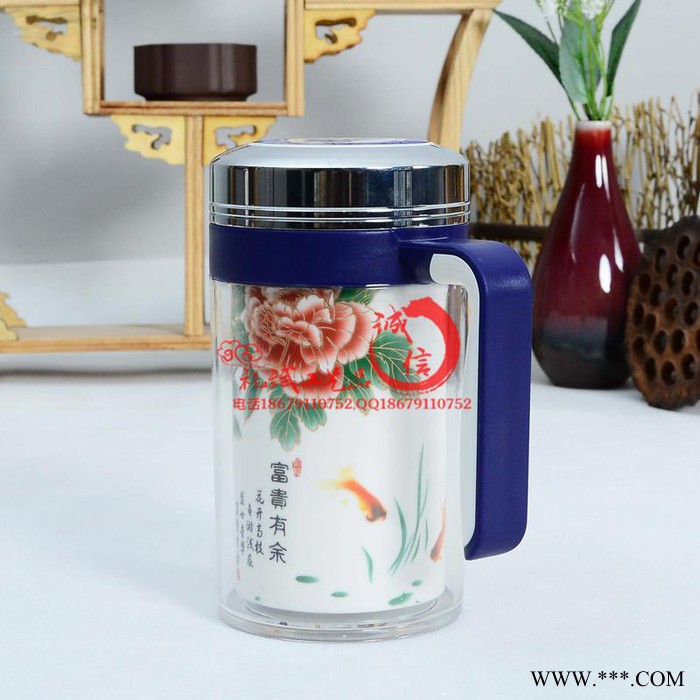 武胜县新奇特特殊广告礼品陶瓷杯子同学商业聚会纪念礼品套装批发定制logo图2