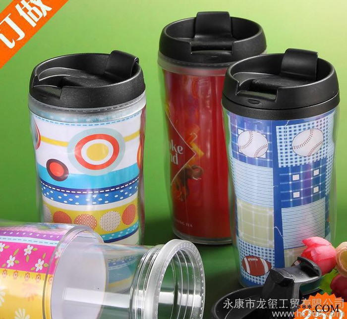直销 广告杯茶杯杯子 创意塑料杯 星巴克咖啡杯 促销礼品订制图2