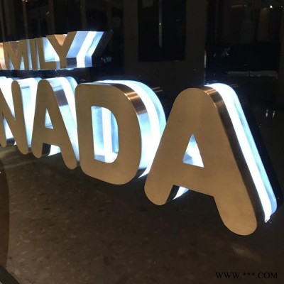 晶钰标识 不锈钢汽车烤漆背发光字