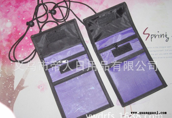 工厂定制可翻盖多功能防水牛津布证件袋 刺绣设计LOGO图2