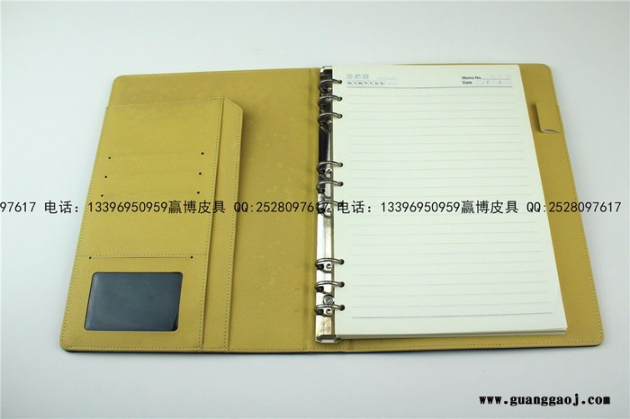 创意笔记本 记事本商务笔记本 A5皮面本日记本办公用品 活页笔记本定做  笔记本定制 定做设计LOGO图3