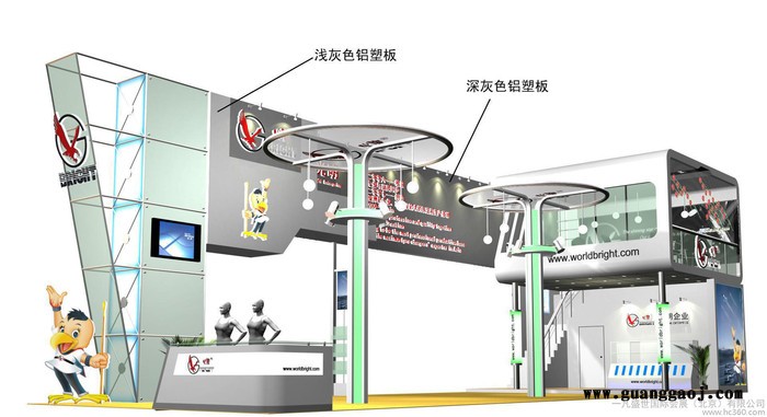 展台设计搭建 展台布置 展台搭建 展台展柜 展台制作 展会特装设计搭建图2
