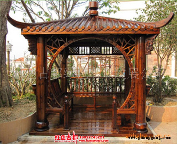 庭院园林设计花园木屋市政公园设计 古建设计 欧式景区庭院设计图6